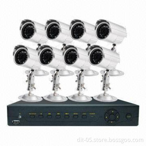 8-channel D1 H.264 Standalone DVR Kit , Supports PTZ Control